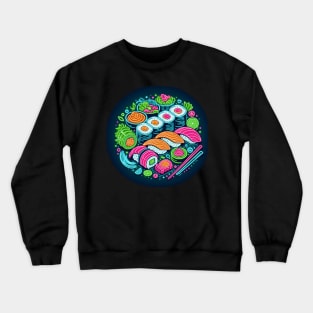 Cyber Punk Sushi Men Women Japanese Crewneck Sweatshirt